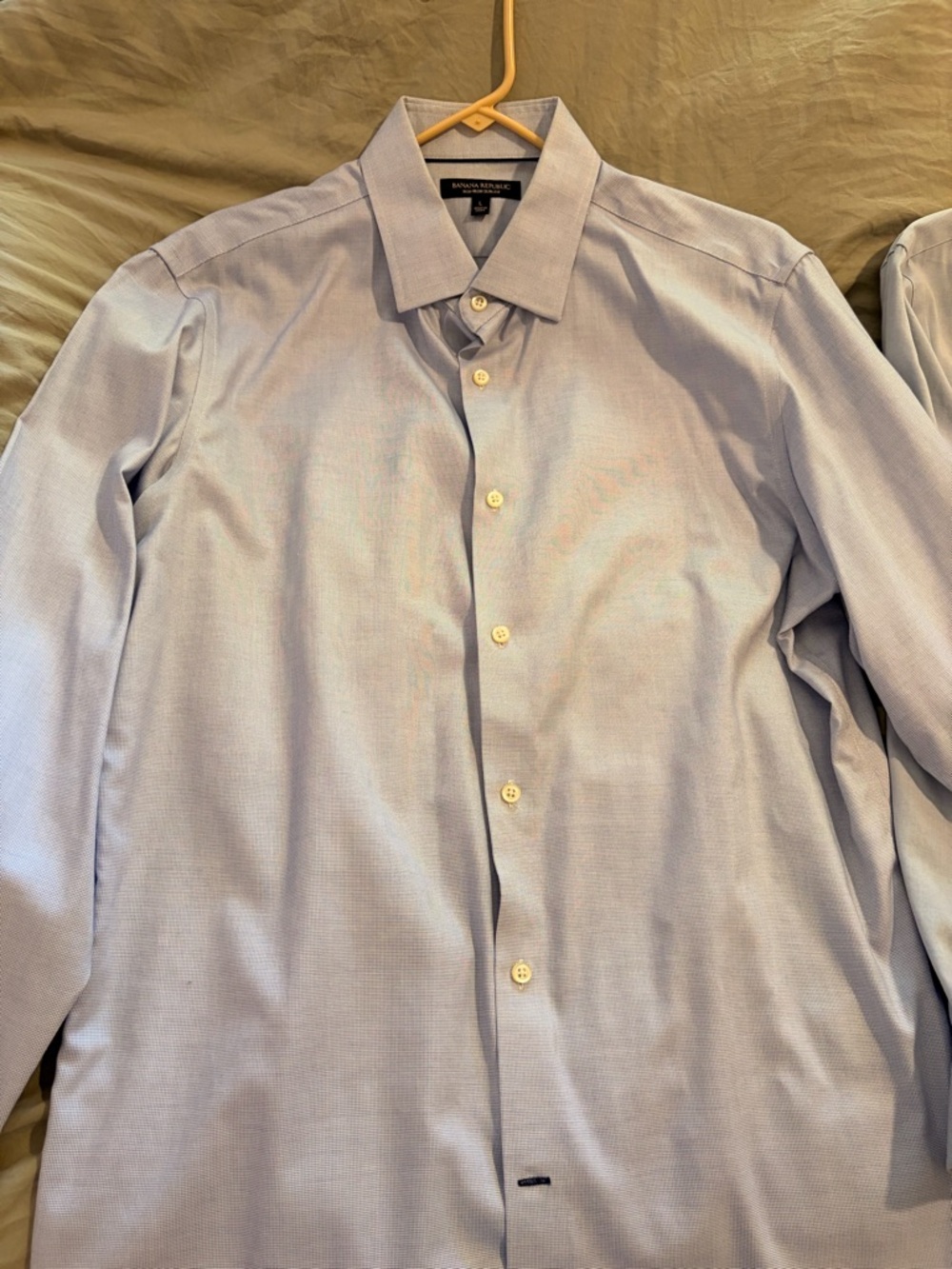 Ralph Lauren & Banana Rep Light Blue Button-Down 2 Dress Shirts - Polo Logo - Picture 6 of 10